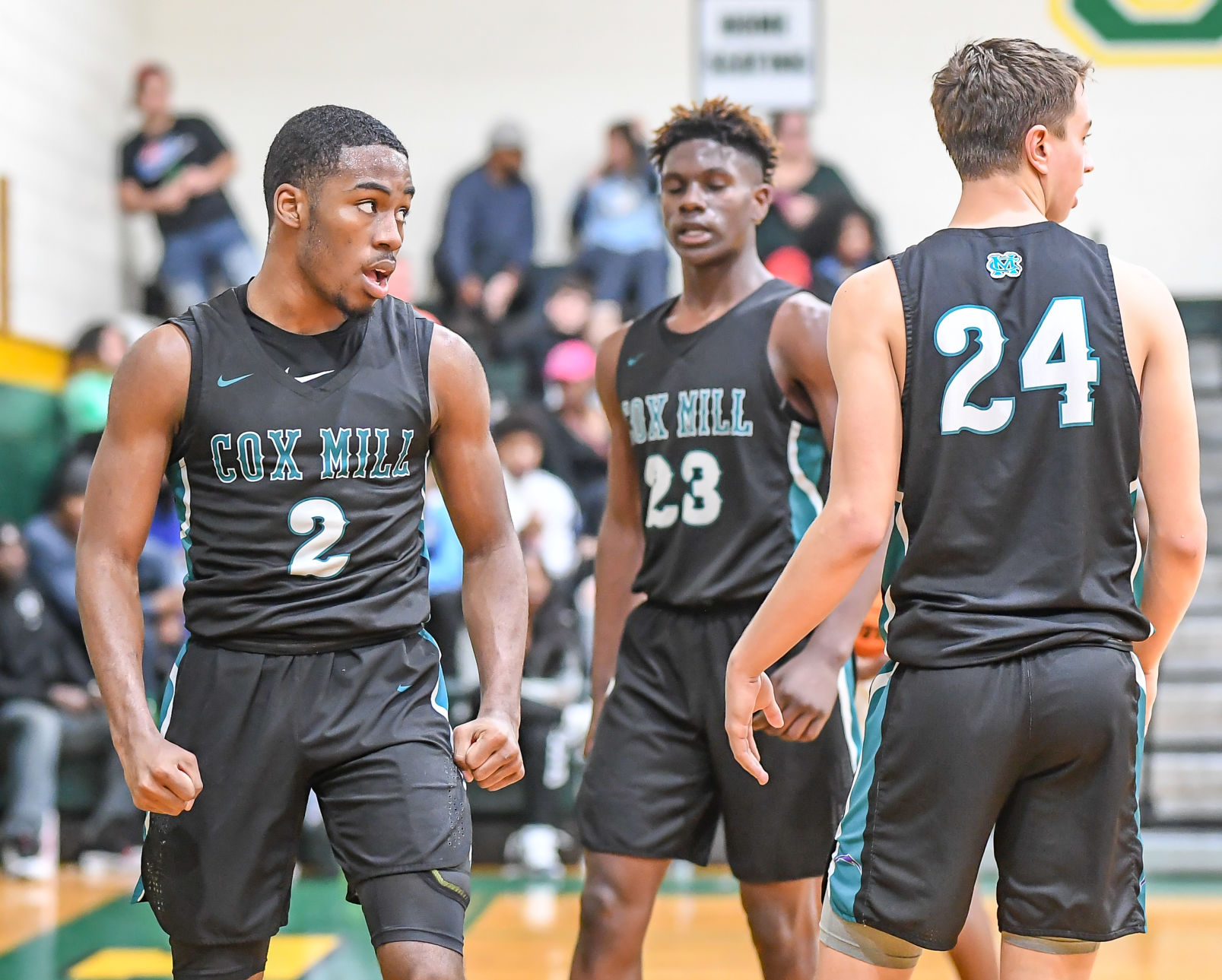 Friday night high school basketball action